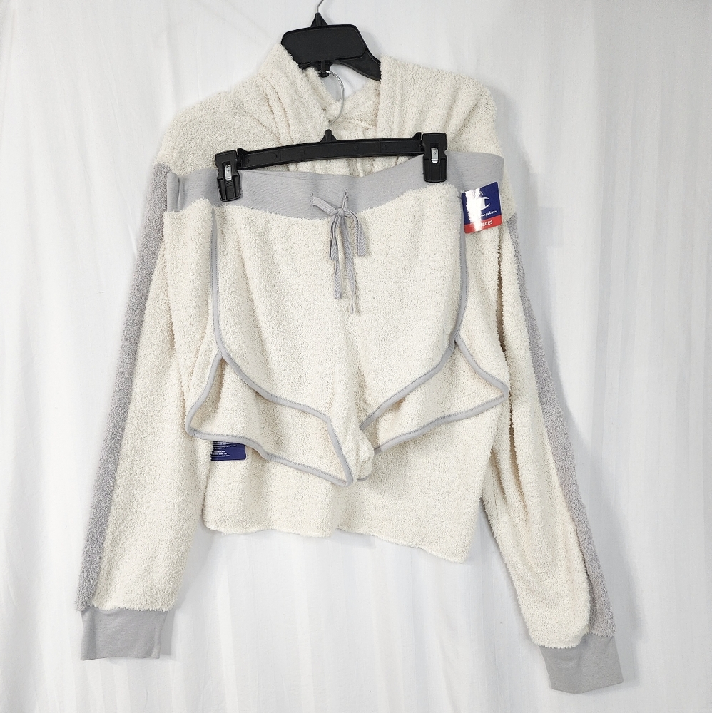 Champion hoodie & pajama shorts set size X-Large Long sleeves - Picture 6 of 15